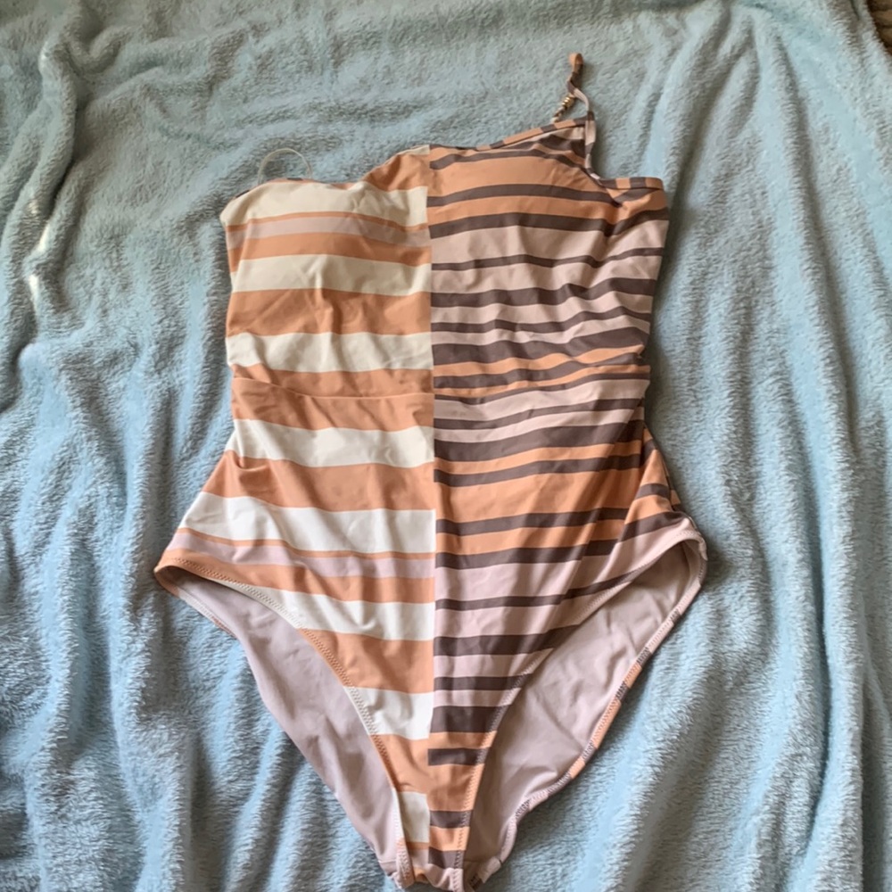 Aerie Striped one piece XL Long